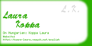 laura koppa business card